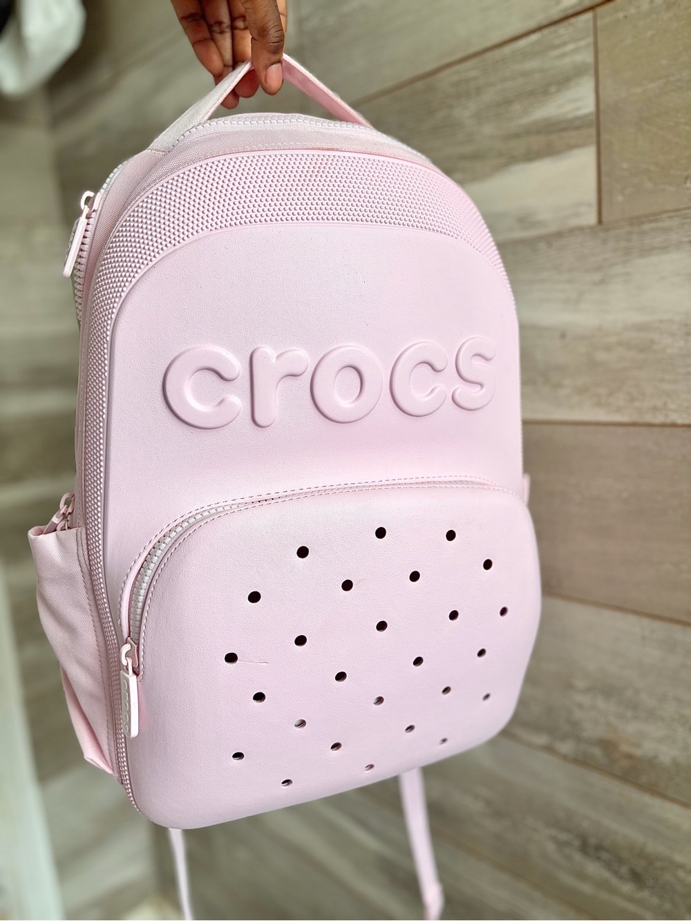 CROCS  backpack in Pink Milk Color